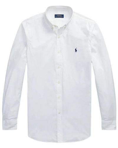 Polo Ralph Lauren Stilvolles hemd für männer - Weiß