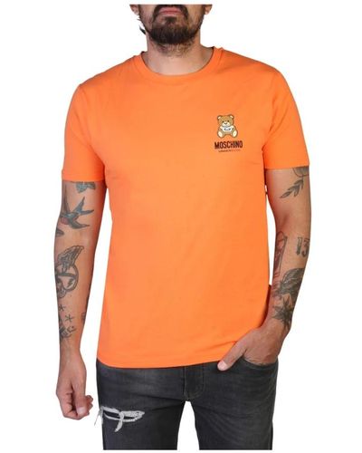 Moschino Magliette con stampa logo primavera/estate - Arancione