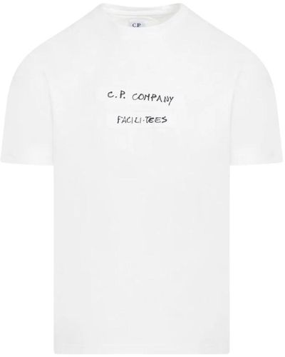 C.P. Company T-Shirts - White