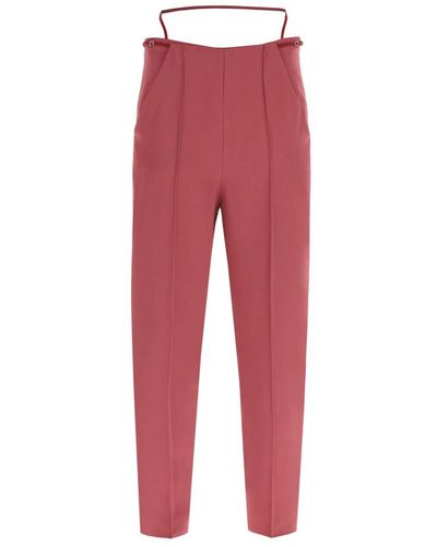 Nensi Dojaka Trousers > slim-fit trousers - Rouge