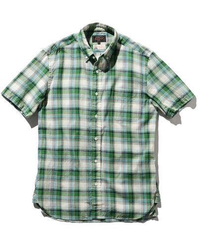 Beams Plus Short Sleeve Shirts - Green