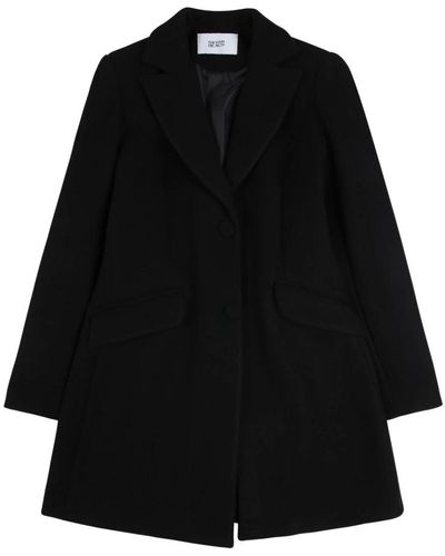 Silvian Heach Coats > single-breasted coats - black - Noir