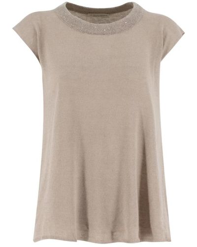 Le Tricot Perugia T-Shirts - Brown