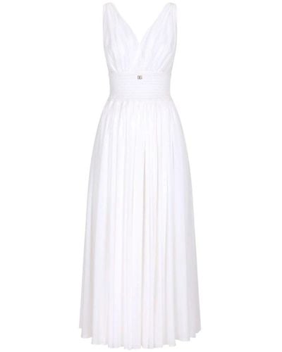 Dolce & Gabbana Midi Dresses - White