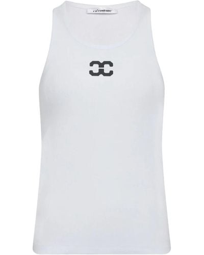 co'couture Tops > sleeveless tops - Blanc