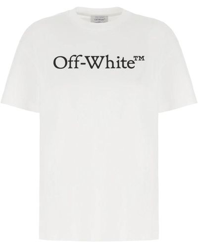 Off-White c/o Virgil Abloh Casual baumwoll t-shirt off - Weiß