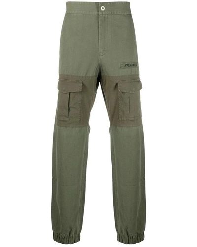 Palm Angels Straight Pants - Green