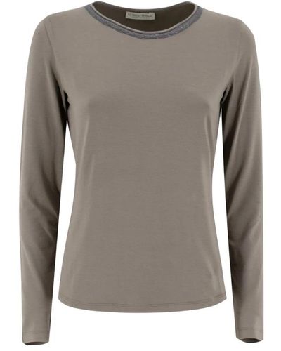 Le Tricot Perugia Round-Neck Knitwear - Grey