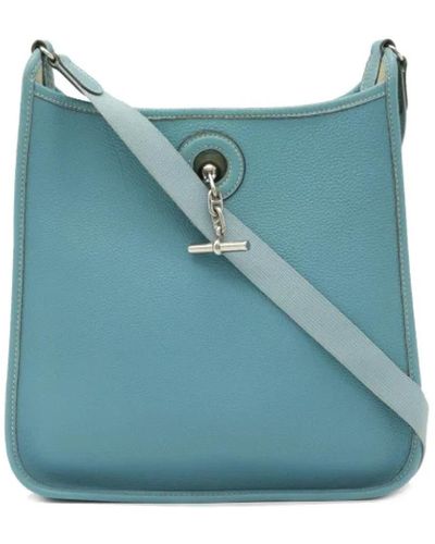 Hermès Pre-owned > pre-owned bags > pre-owned shoulder bags - Bleu