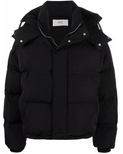 Ami Paris Winter Jackets - Black