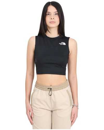 The North Face Schwarzes polystrick tank top