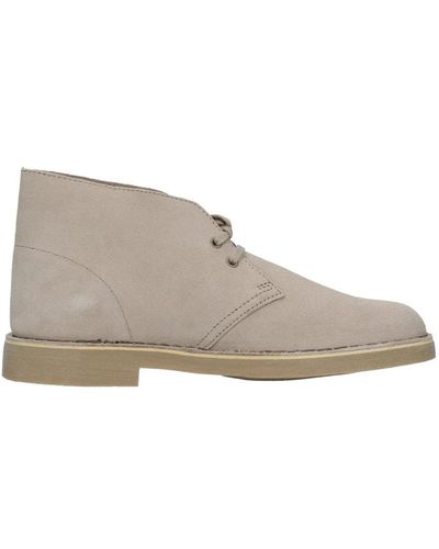 Clarks Lace-Up Boots - Gray