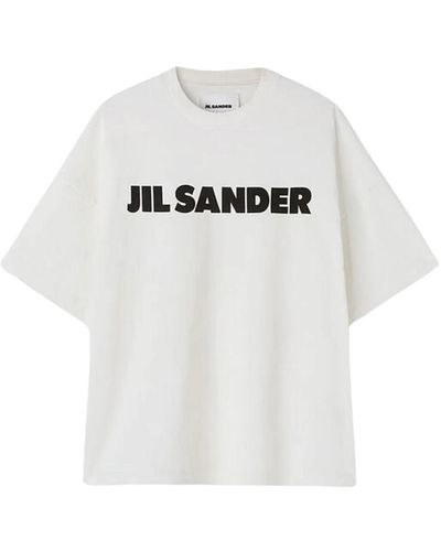Jil Sander Logo crewneck t-shirt - Weiß