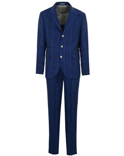 Brunello Cucinelli Single breasted suits - Blau