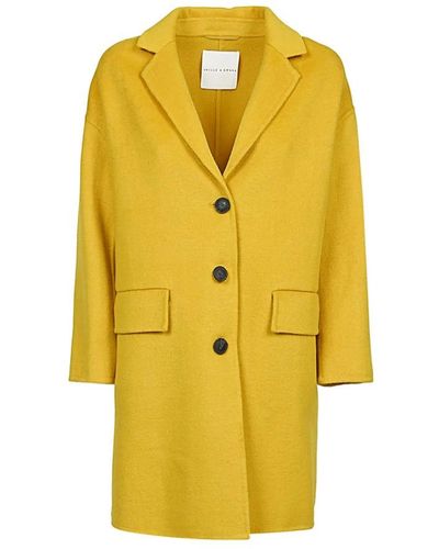 SKILLS & GENES Single-Breasted Coats - Yellow