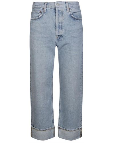 Agolde Cropped Jeans - Blue