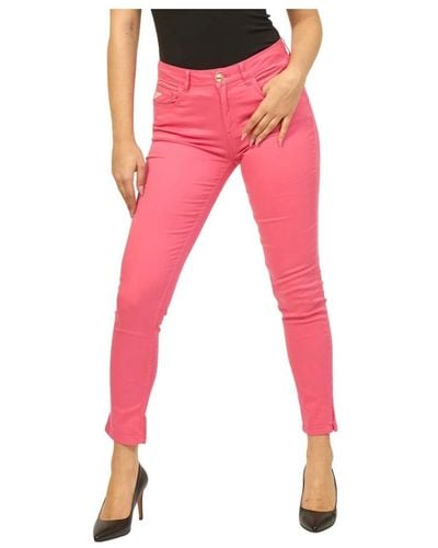 Yes-Zee Skinny Trousers - Red