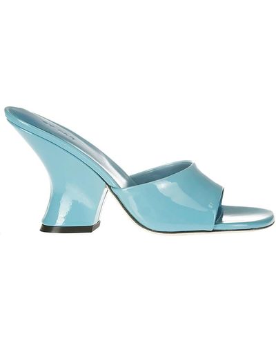 BY FAR Heeled Mules - Blue