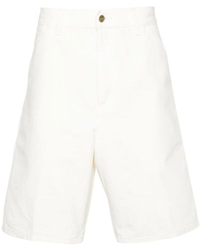 Carhartt Knie shorts für einen stylischen look - Weiß