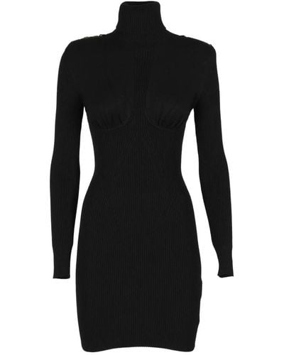 Elisabetta Franchi Elegantes schwarzes kleid für frauen