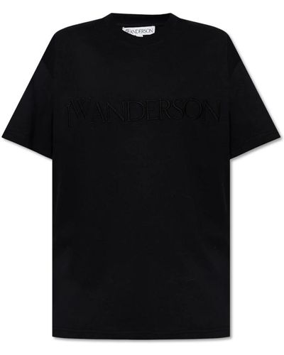 JW Anderson T-shirt mit logo - Schwarz
