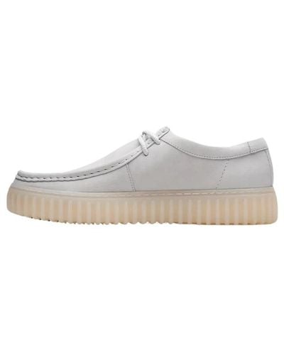 Clarks Laced Shoes - White