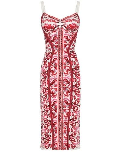 Dolce & Gabbana Midi Dresses - Red
