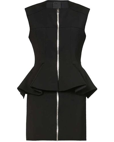 Givenchy Vestido mini de tejido elástico - Negro