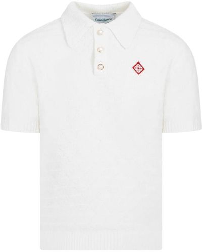 Casablancabrand Weißes triangle boucl polo shirt