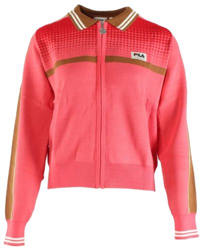 Fila Sweatshirts & hoodies > zip-throughs - Rouge