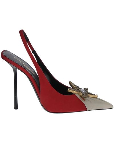 Saint Laurent Rote spitze high heels