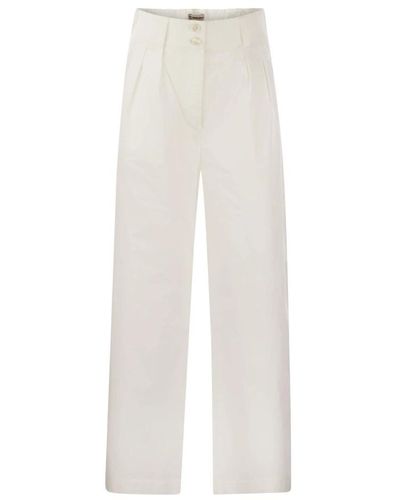 Woolrich Wide trousers - Weiß