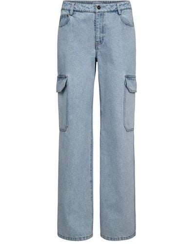 Designers Remix Cargo style taschen jeans - Blau