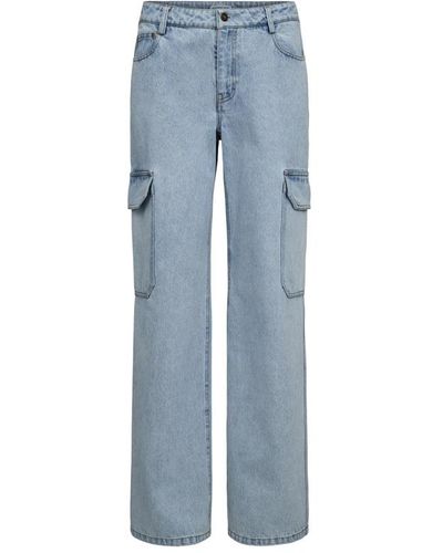 Designers Remix Jeans stile cargo con tasche - Blu