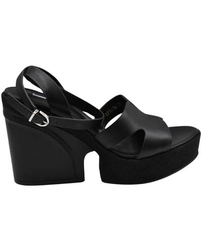 Jeannot High Heel Sandals - Black