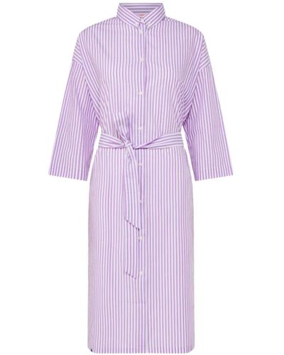 Sun 68 Shirt Dresses - Purple