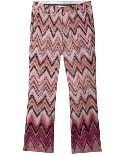 Luisa Cerano Cropped Trousers - Red