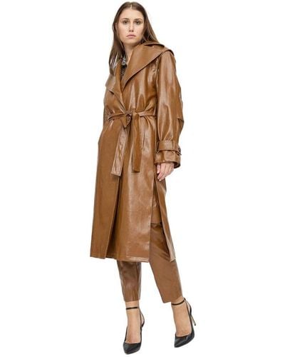 FEDERICA TOSI Trench Coats - Brown