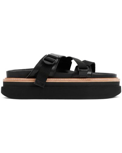 Sacai Shoes > flip flops & sliders > sliders - Noir