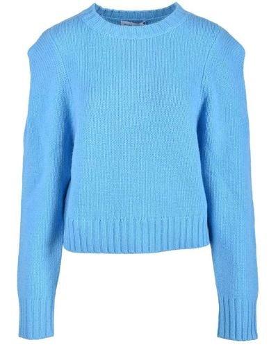 WEILI ZHENG Round-Neck Knitwear - Blue
