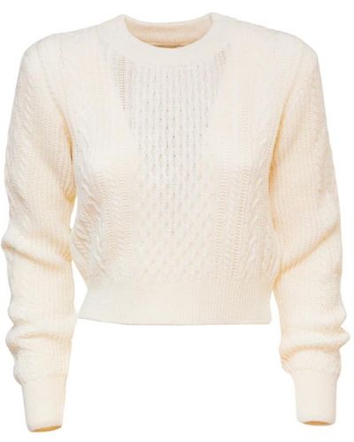 Nenette Round-Neck Knitwear - White