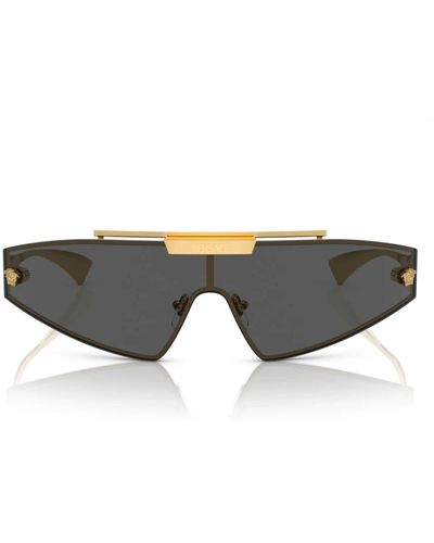 Versace Stilvolle sonnenbrille mit austauschbaren gläsern - Grau