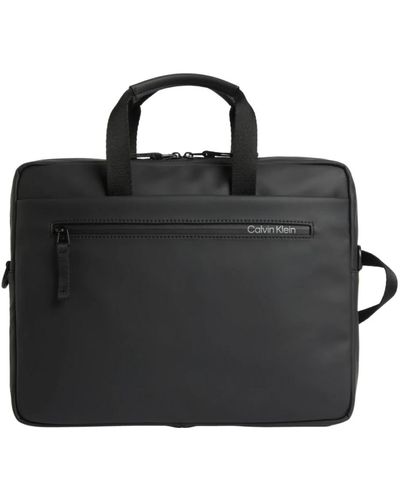 Calvin Klein Borsa sottile per laptop - nero