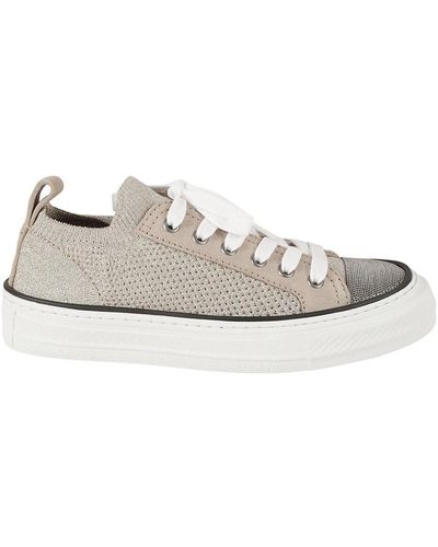 Brunello Cucinelli Sand sneakers - stylische schuhe für männer - Weiß