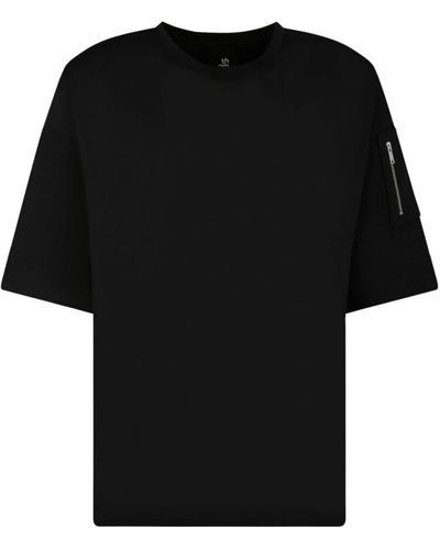 Thom Krom Schwarzes t-shirt mit einzigartiger naht