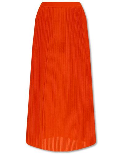 Chloé Ribbed skirt - Naranja