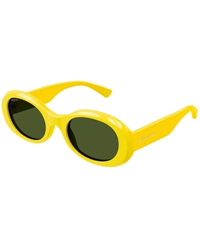 Gucci Gg1587S Linea Lettering Sunglasses - Yellow