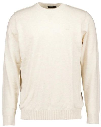 Butcher of Blue Clifden crew pullover - Bianco