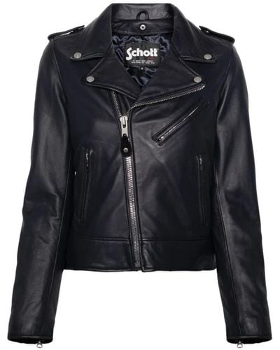 Schott Nyc Leather Jackets - Blue