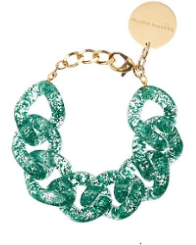 Vanessa Baroni Braccialetto verde scintillante - gioielli di moda di lusso
